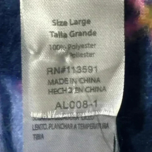 NWT! Large MAYFAIR Womens Blue Sheep Minky Fleece Lounge Pajama Pants - Picture 2 of 7